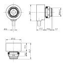 Fotocelula receptora corto alcance amplificada.