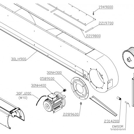 MOTOR 2,5KW 3000 RPM 230/400V. (derecho)