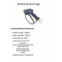 Pistola P.A. RL37 roja sin Fuga