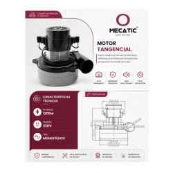 Motor aspirador BB30 de 1200 W 240V