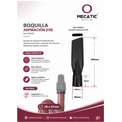 Boquilla aspiracion 270mm ,para manguera de D38