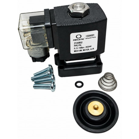 Electrovalvula 1/2" 0,3-16bar 24VDC sin cuerpo